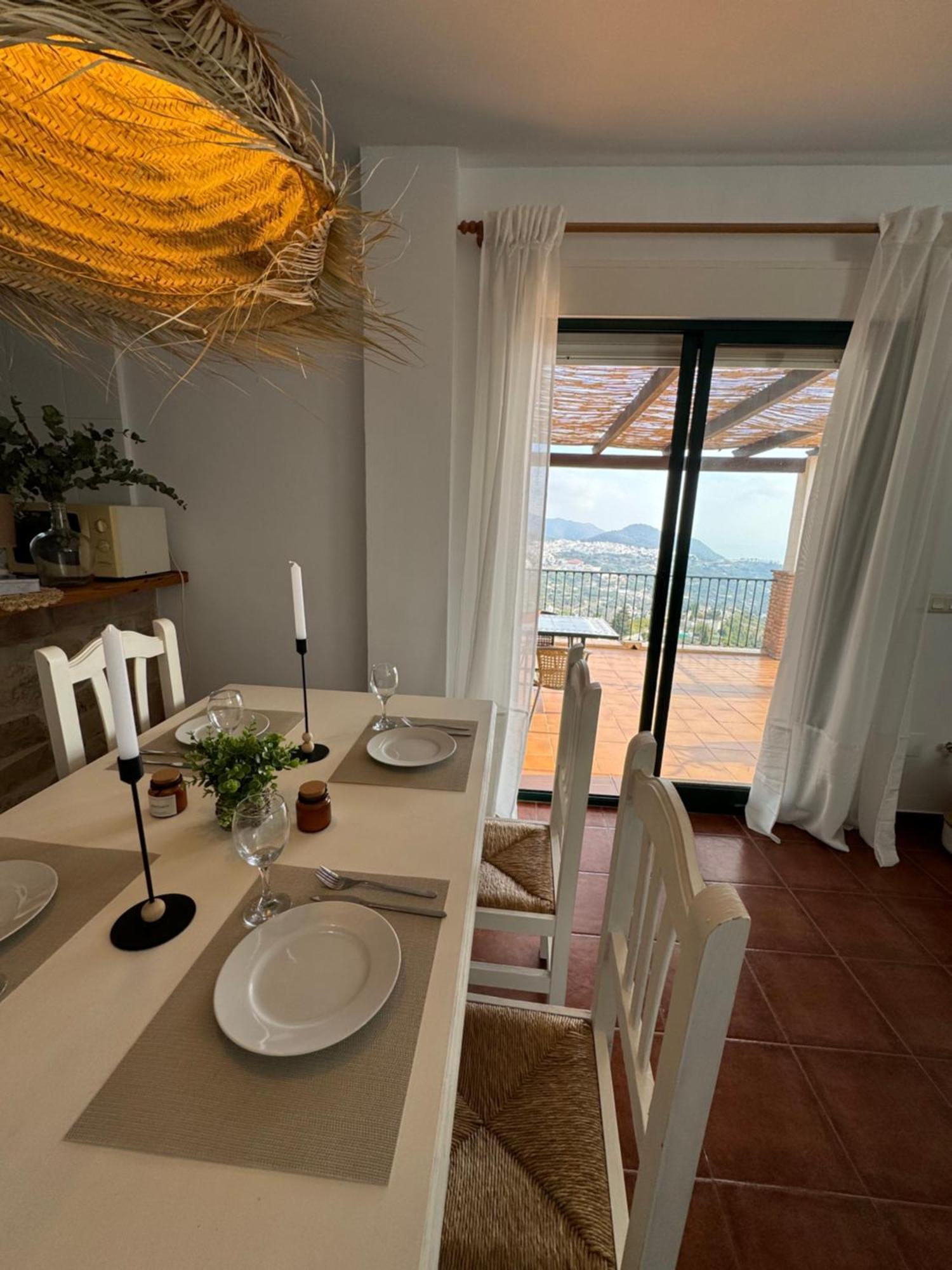 Villa En Frigiliana Con Piscina, Jacuzzi Y Espectaculares Vistas المظهر الخارجي الصورة